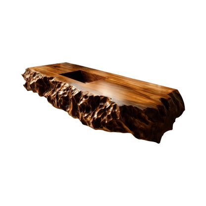 Averion Sculpted Solid Wood Floating Bathroom Vanity with Integrated Sink Lynnsnail