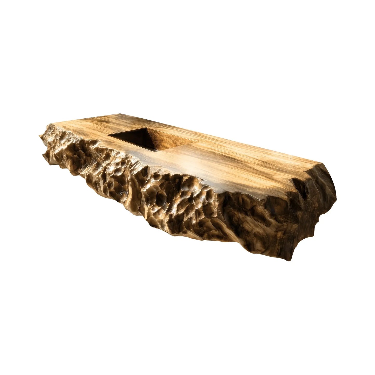 Averion Sculpted Solid Wood Floating Bathroom Vanity with Integrated Sink Lynnsnail