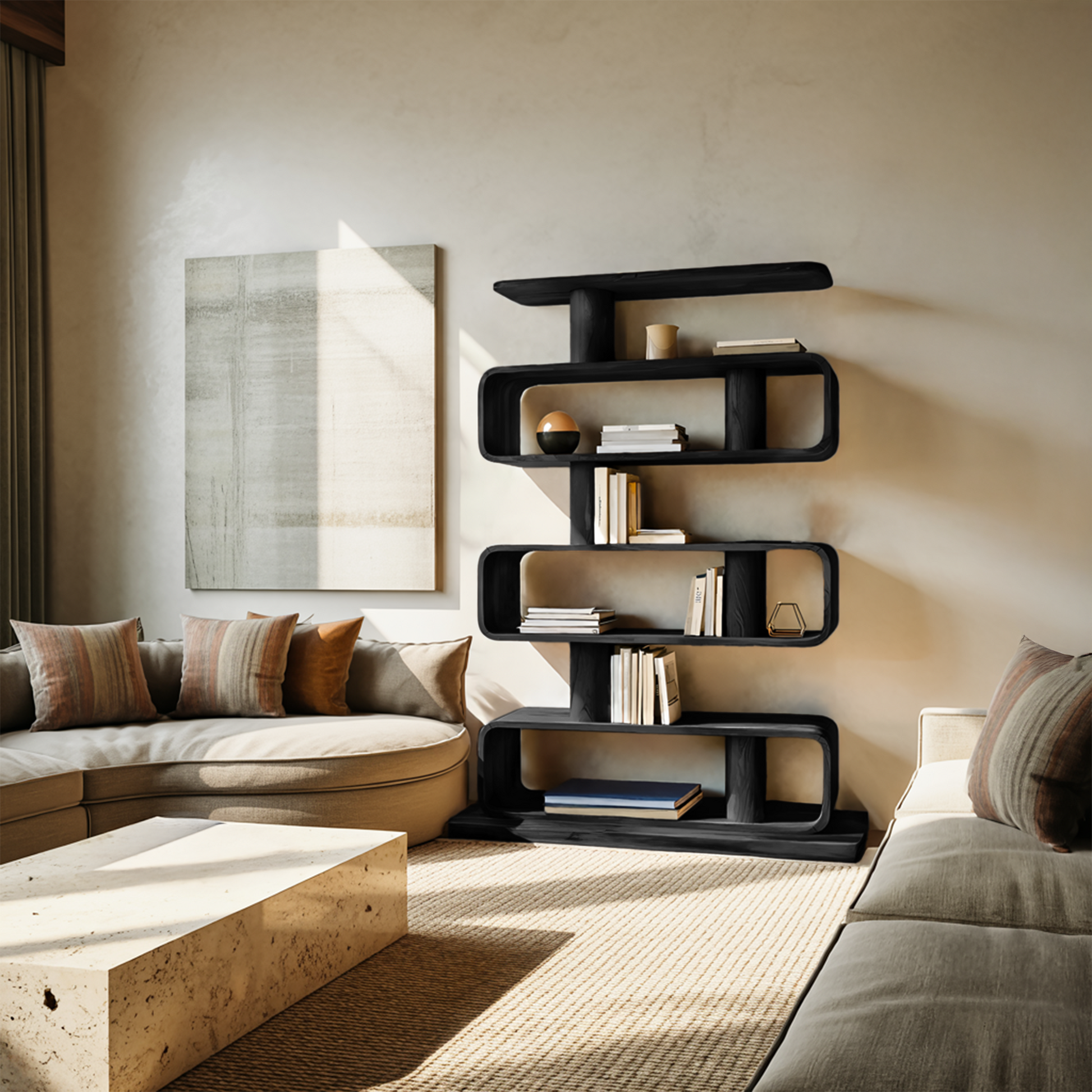 Minimalist Bookshelf With Shelves For Stylish Living Room Lynnsnail