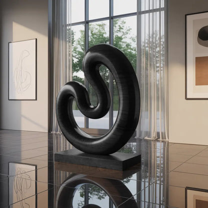 Farmhouse Large Twisted Spiral Floor Art For Contemporary Interiors Lynnsnail