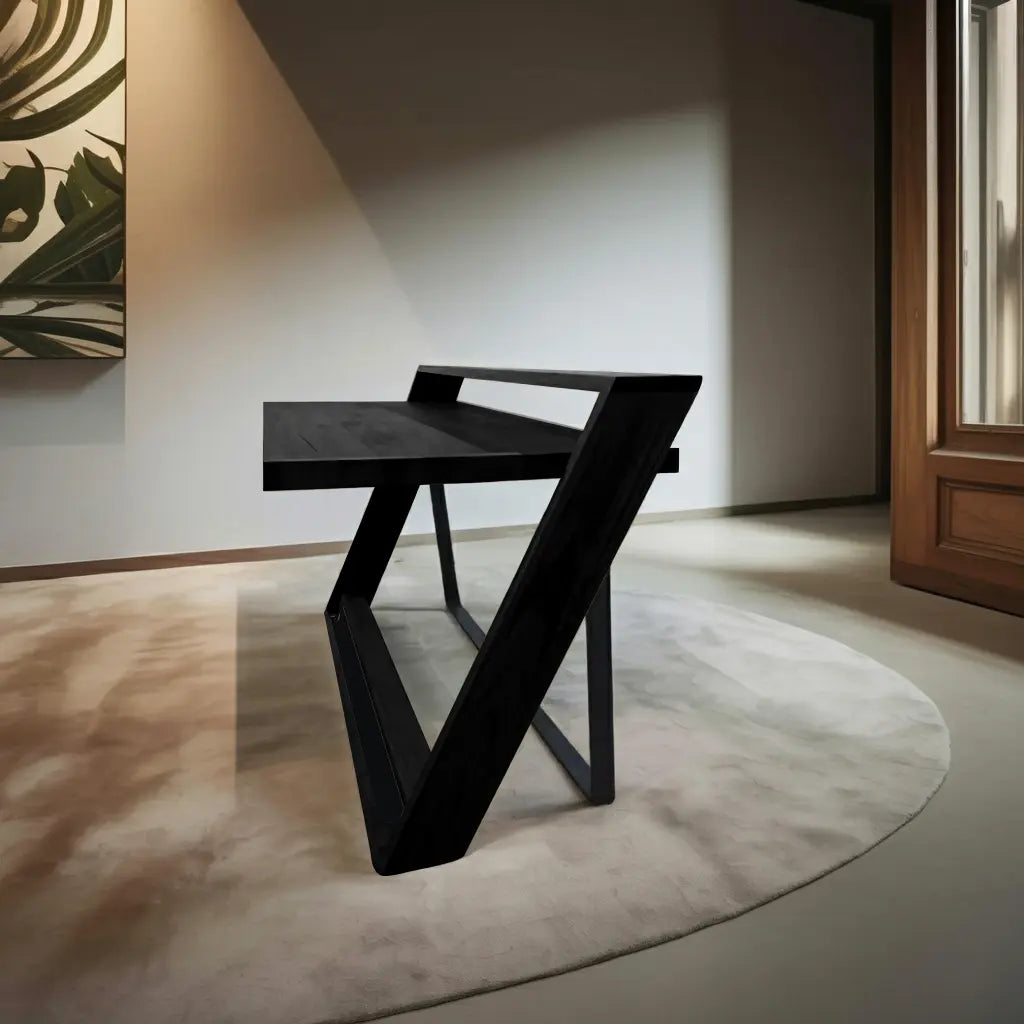Unique Angular Desk With Z Frame For Home Or Office Lynnsnail