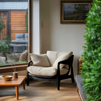 Modern Handcrafted Armchair For Living Room Or Reading Corner Lynnsnail