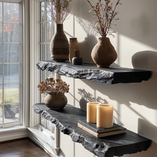 Bravik Handcrafted Solid Wood Floating Shelf SPA561489