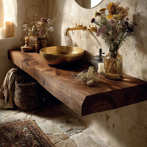 Bravon Solid Wood Floating Bathroom Vanity SPA120266 Lynnsnail