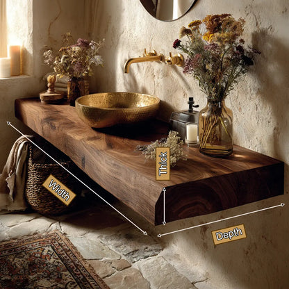 Bravon Solid Wood Floating Bathroom Vanity SPA120266 Lynnsnail