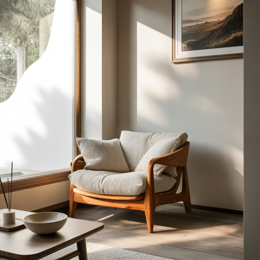 Modern Handcrafted Armchair For Living Room Or Reading Corner Lynnsnail