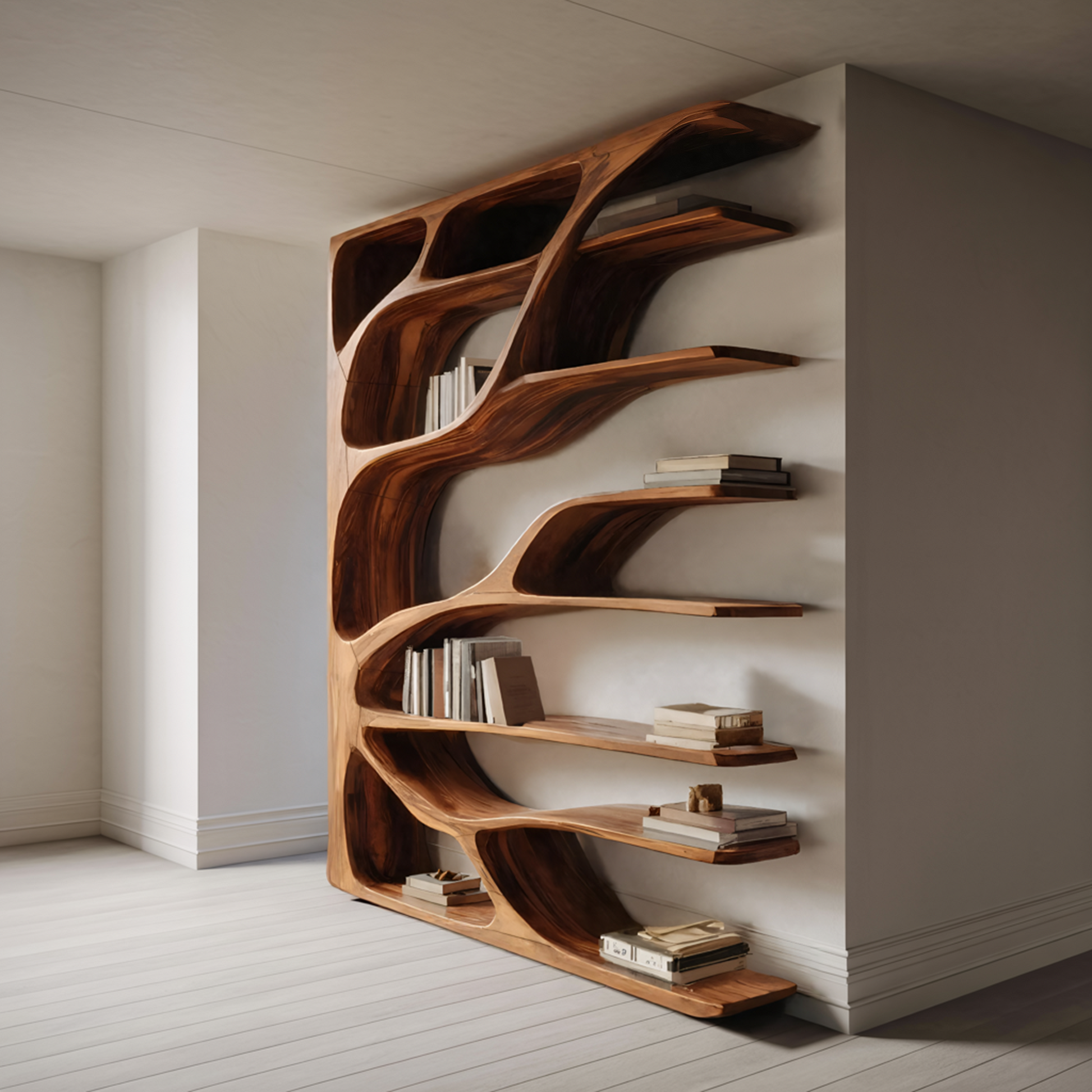 Modern Statement Bookshelf For Home Interiors Decor Lynnsnail