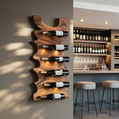 Handcrafted Live Edge Wine Holder For Entryway Design Ideas Lynnsnail