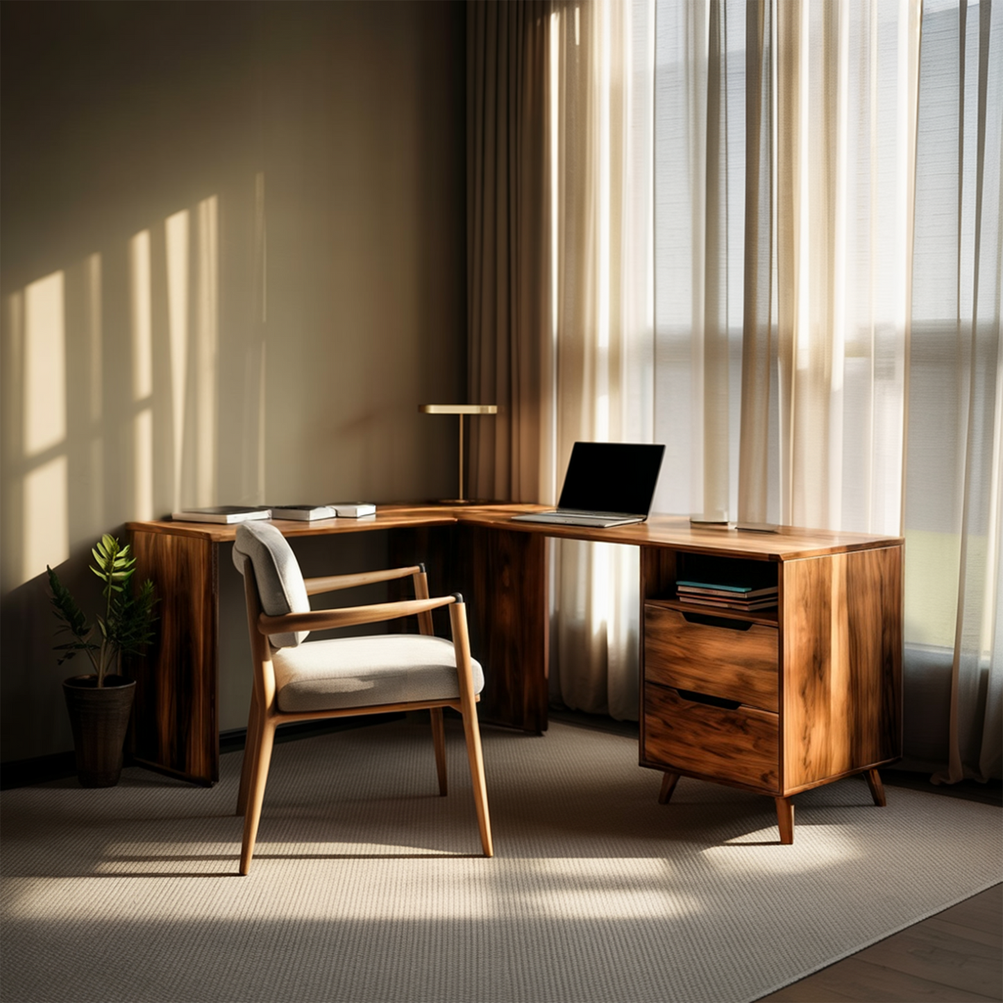 Elegant L Shaped Desk Corner For Home Office Lynnsnail