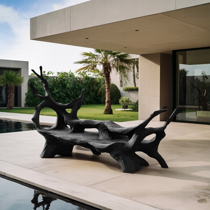 Mid Century Branch Bench For Retro Patio Ambiances Lynnsnail