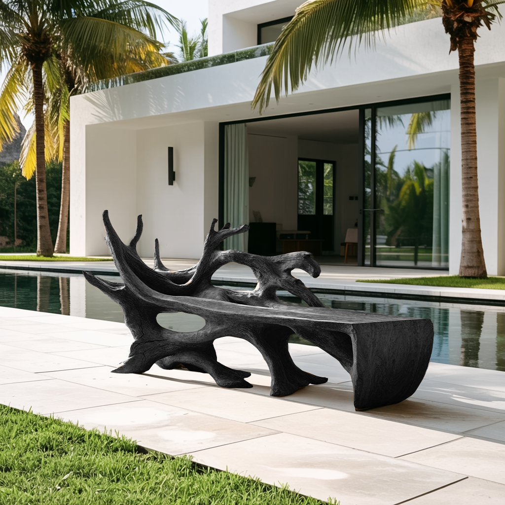 Farmhouse Wooden Bench Outdoor Seating For Classic Porches Lynnsnail