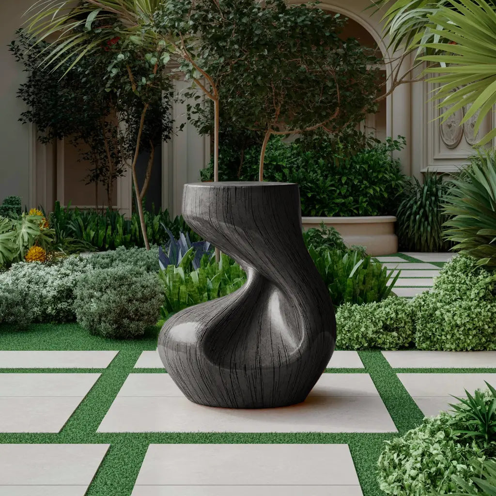 Handcrafted Solid Wood Abstract Sculpture For Entryway Lynnsnail