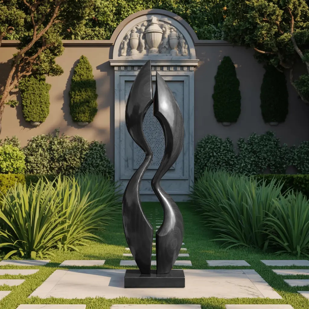 Farmhouse Wood Sculpture Decor For Outdoor Patio Lynnsnail