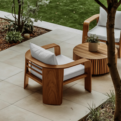 Modern Outdoor Wood Lounge Chair For Patio Or Garden Lynnsnail