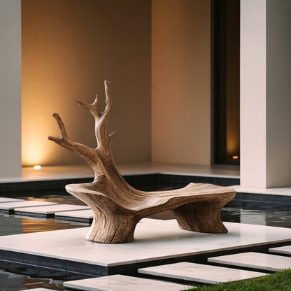 Mid Century Branch Bench Outdoor Seating For Timeless Patio Comfort Lynnsnail