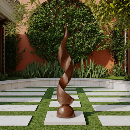 Handcrafted Organic Contemporary Landscape Sculpture For Office Decor Lynnsnail
