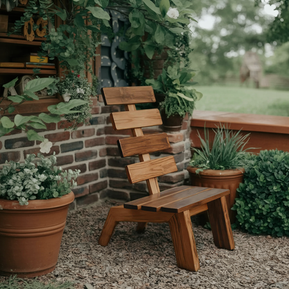 Modern Slatted Wood Outdoor Lounge Chair For Garden Or Patio Lynnsnail