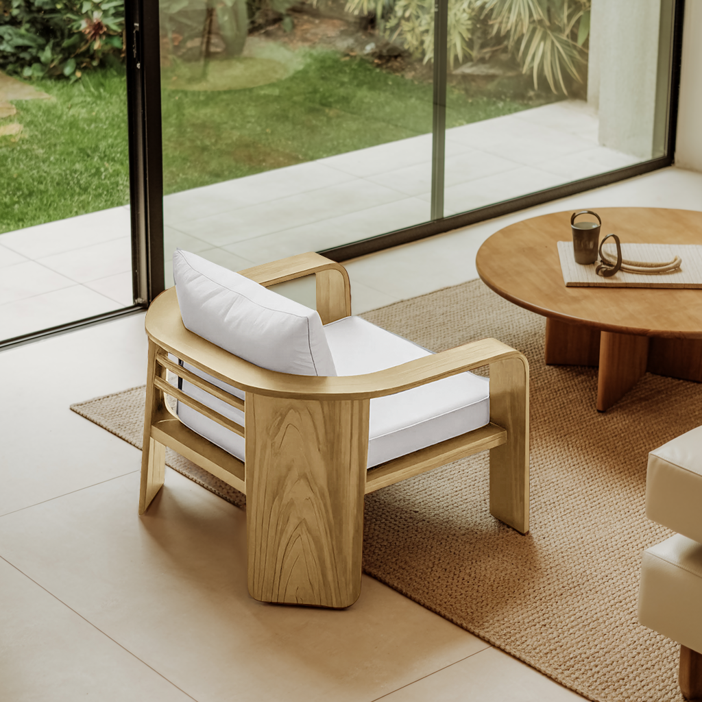 Modern Outdoor Wood Lounge Chair For Patio Or Garden Lynnsnail