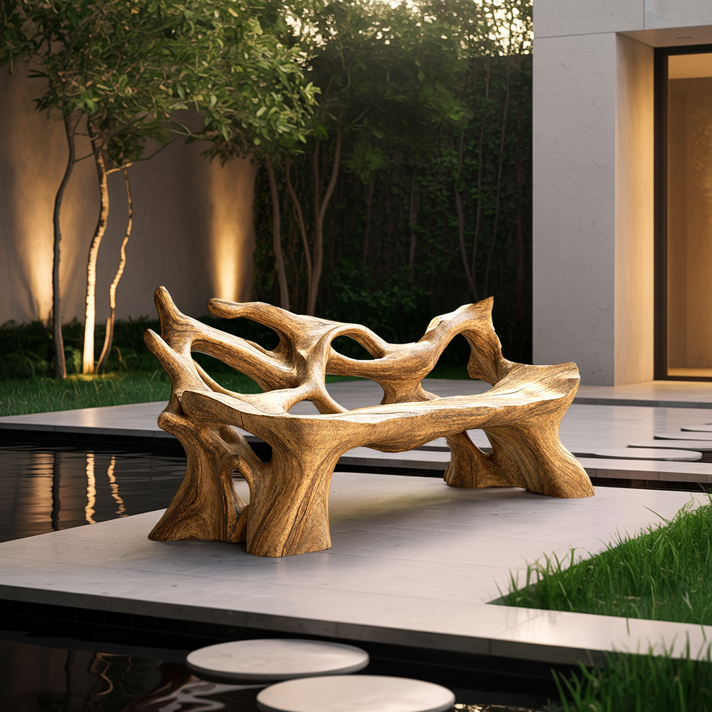 Farmhouse Wooden Bench For Weather Resistant Patio Decor Lynnsnail