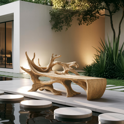 Farmhouse Wooden Bench Outdoor Seating For Classic Porches Lynnsnail