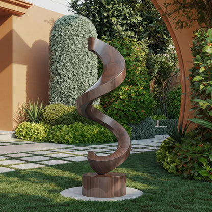 Handcrafted Wooden Sculpture For Garden Art Decor Lynnsnail