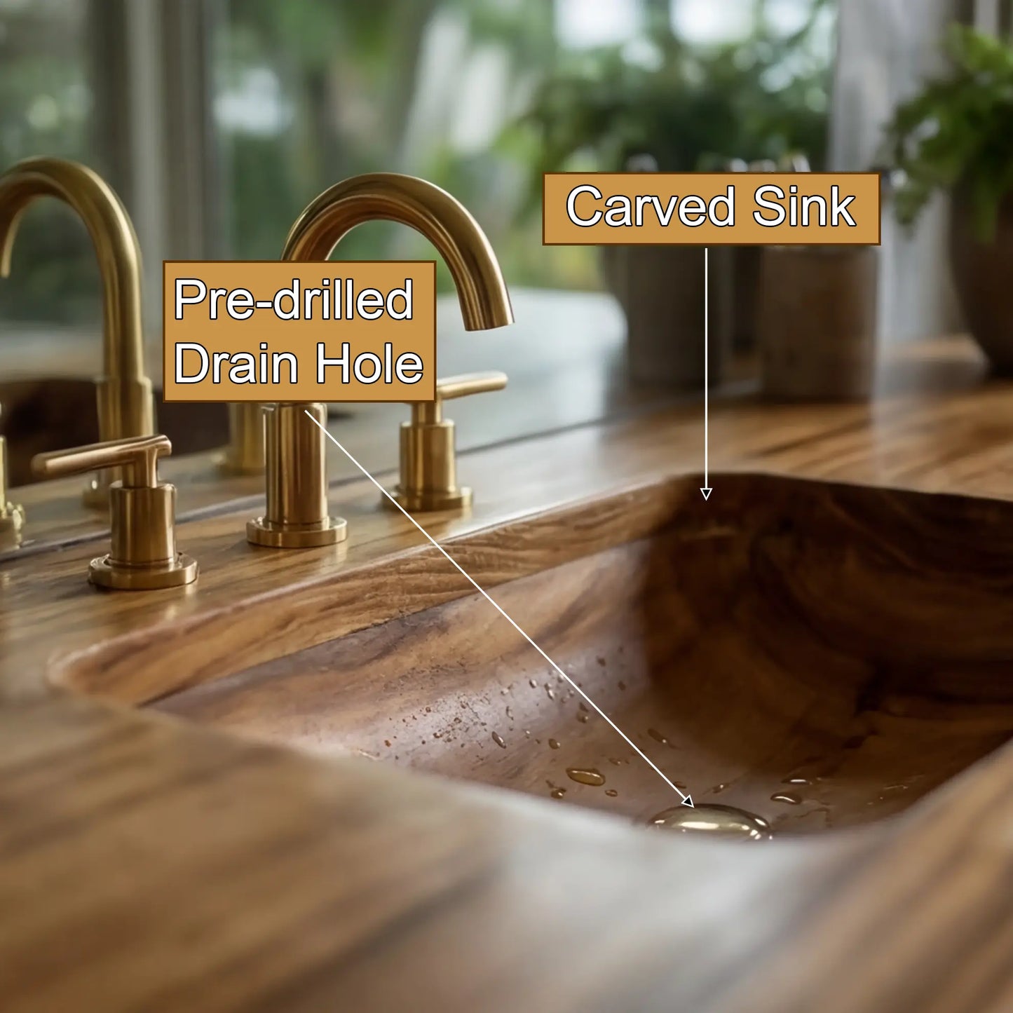 Caelthar Live Edge Solid Wood Floating Bathroom Vanity with Integrated Sink SPA264589 Lynnsnail