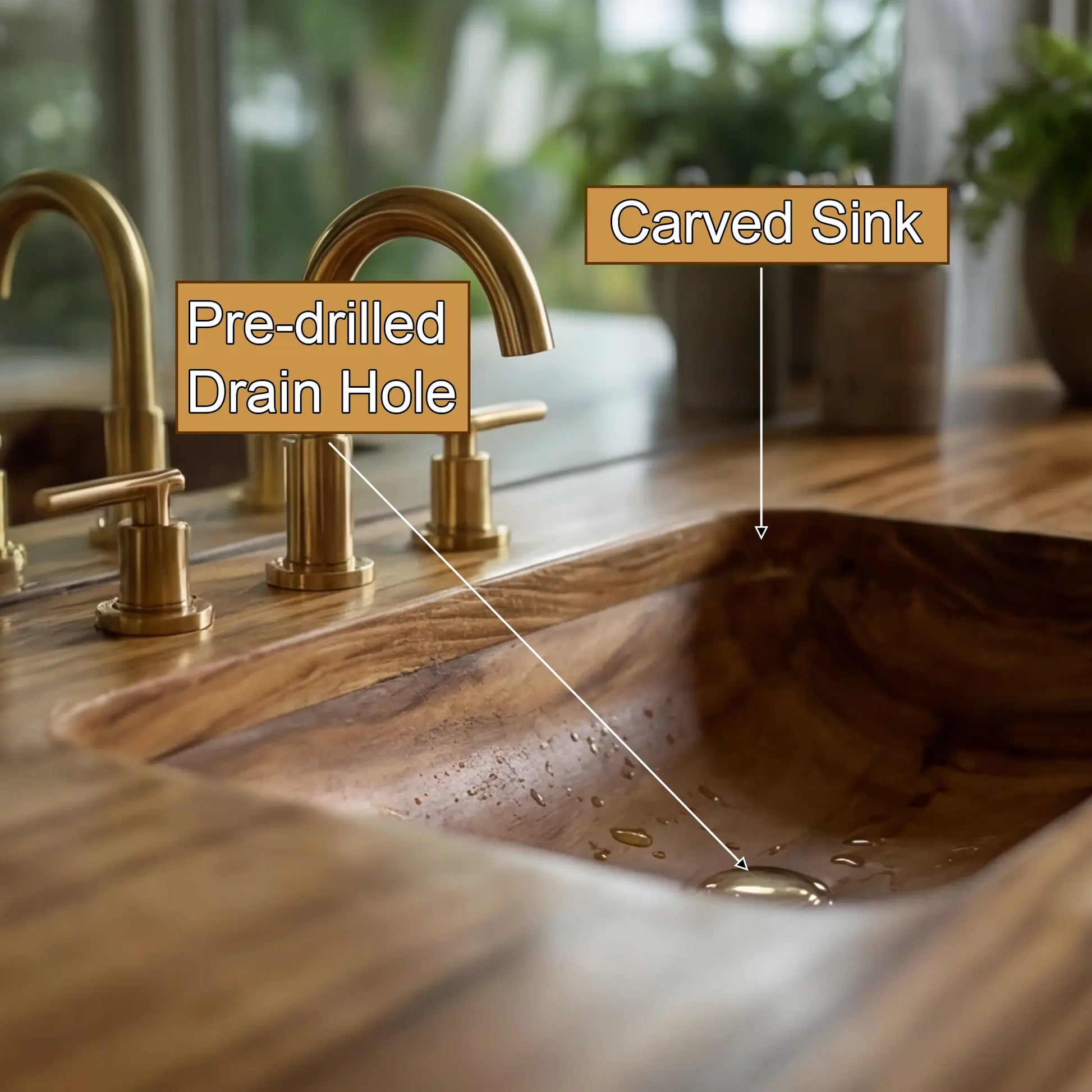 Caelthar Live Edge Solid Wood Floating Bathroom Vanity with Integrated Sink SPA264589 Lynnsnail