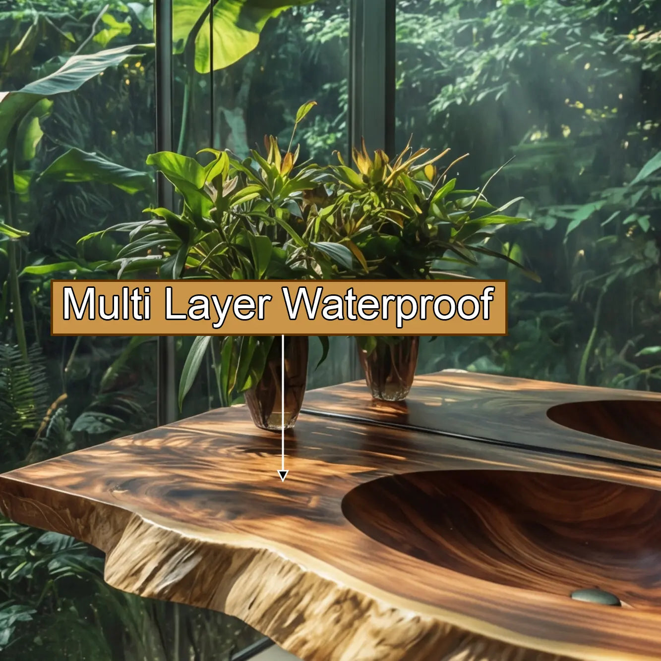 Cavira Live Edge Solid Wood Floating Bathroom Vanity with Integrated Sink SPA354645 Lynnsnail