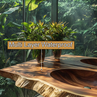Cavira Live Edge Solid Wood Floating Bathroom Vanity with Integrated Sink SPA354645 Lynnsnail