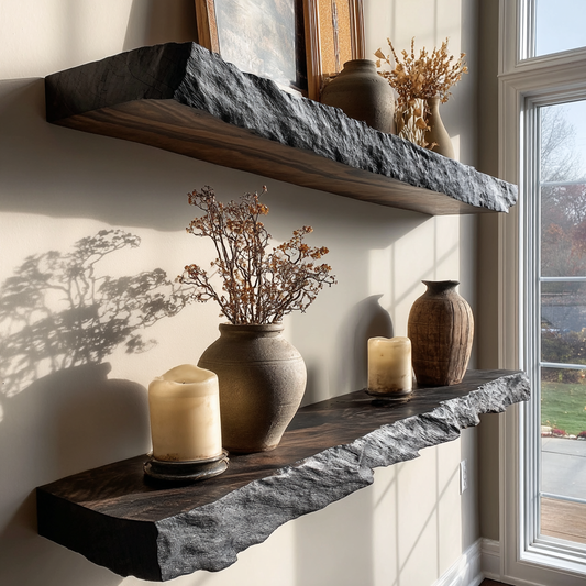 Darmore Handcrafted Solid Wood Floating Shelf SPA635210