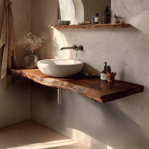 Eldorin Live Edge Solid Wood Floating Bathroom Vanity SPA349624 Lynnsnail