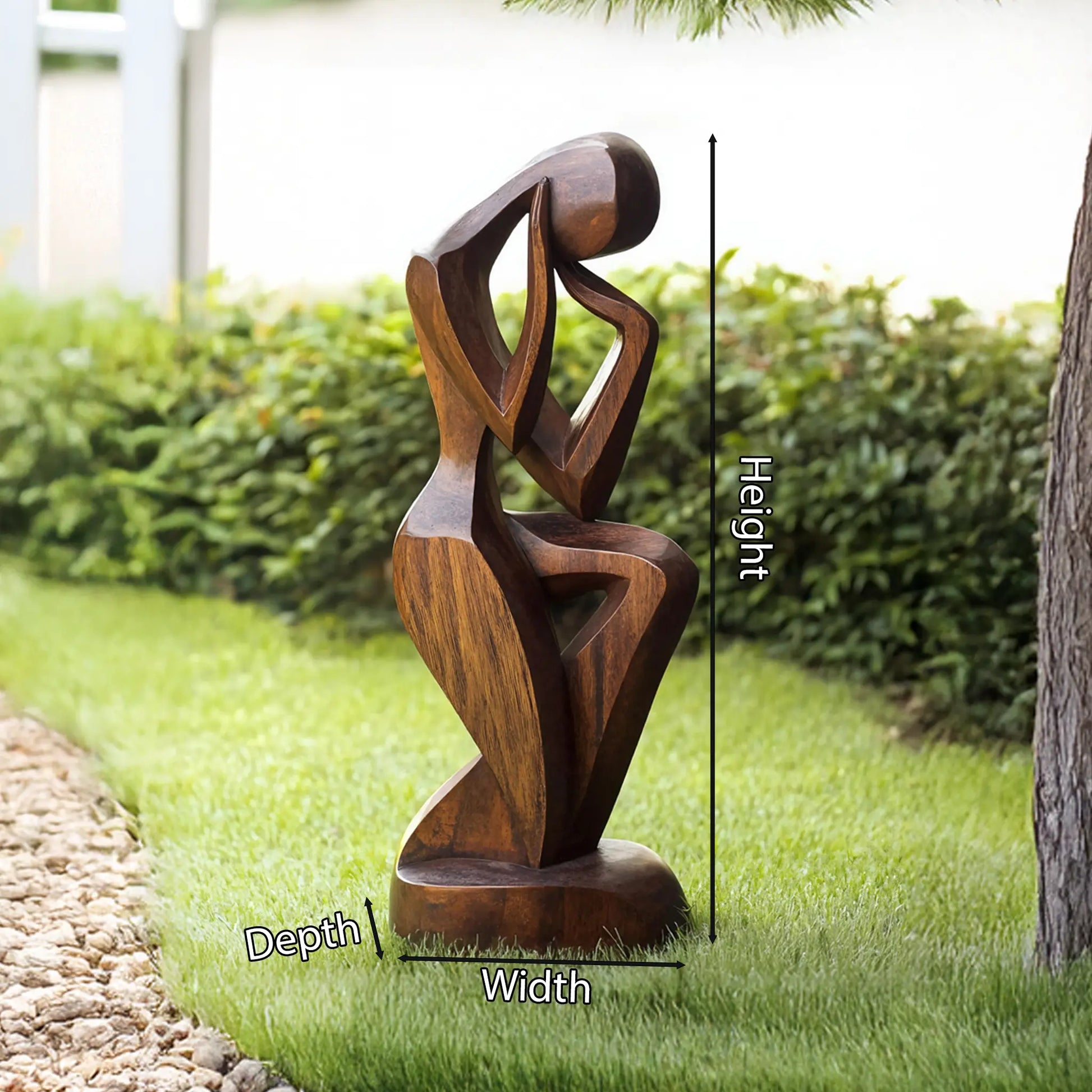 Farmhouse 3D Wood Art For Garden Accent Statement Piece Lynnsnail