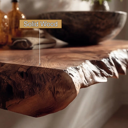 Kelvion Live Edge Solid Wood Floating Bathroom Vanity SPA514203 Lynnsnail