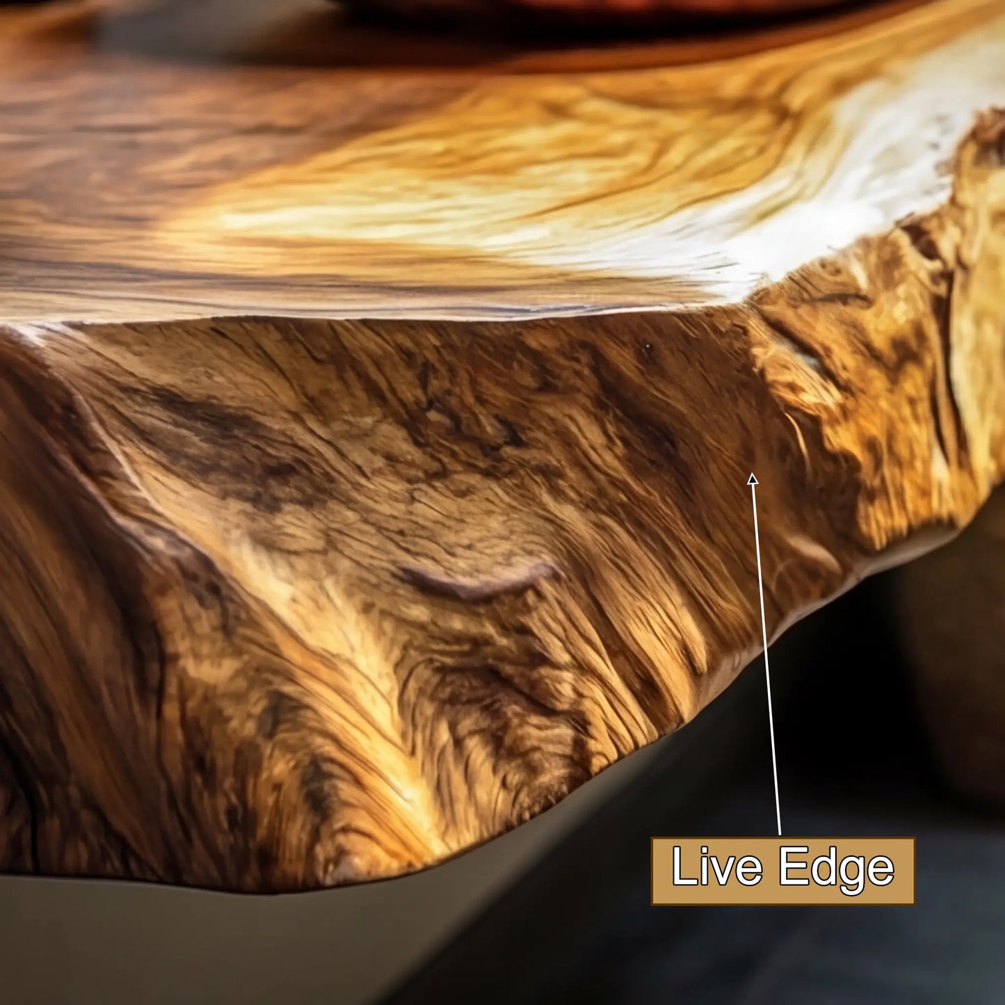 Lunara Live Edge Solid Wood Floating Bathroom Vanity Lynnsnail