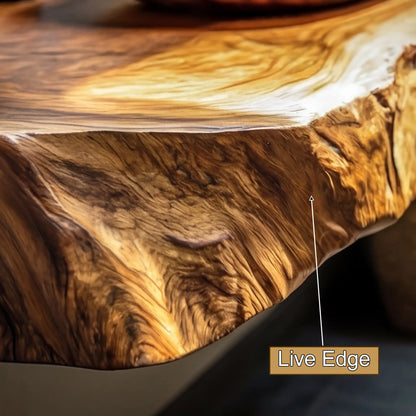 Lunara Live Edge Solid Wood Floating Bathroom Vanity Lynnsnail