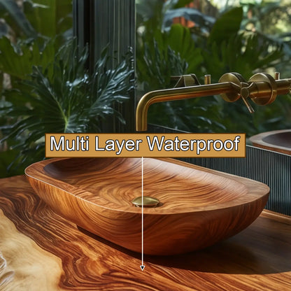 Lunvera Live Edge Solid Wood Floating Bathroom Vanity SPA346945 Lynnsnail