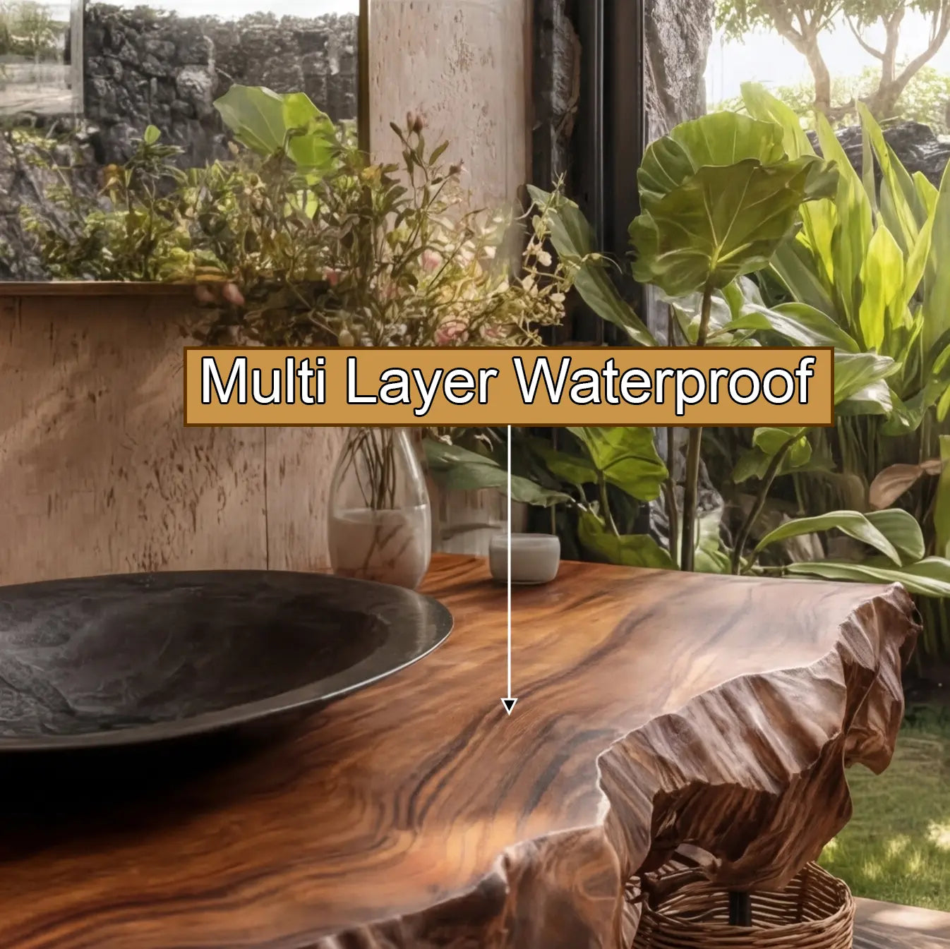 Marvello Live Edge Solid Wood Floating Bathroom Vanity SPA395936 Lynnsnail