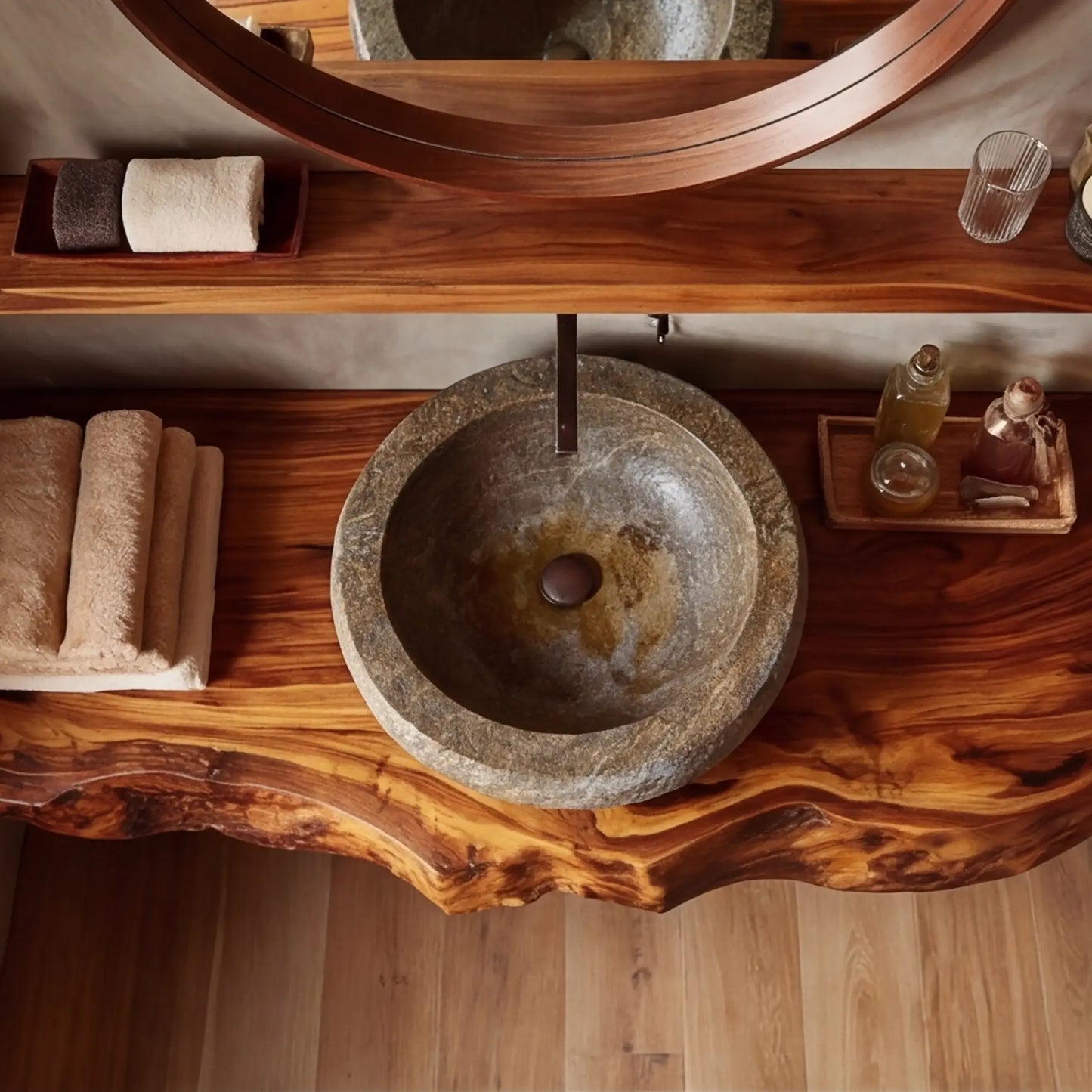 Norevyn Live Edge Solid Wood Floating Bathroom Vanity SPA965428 Lynnsnail