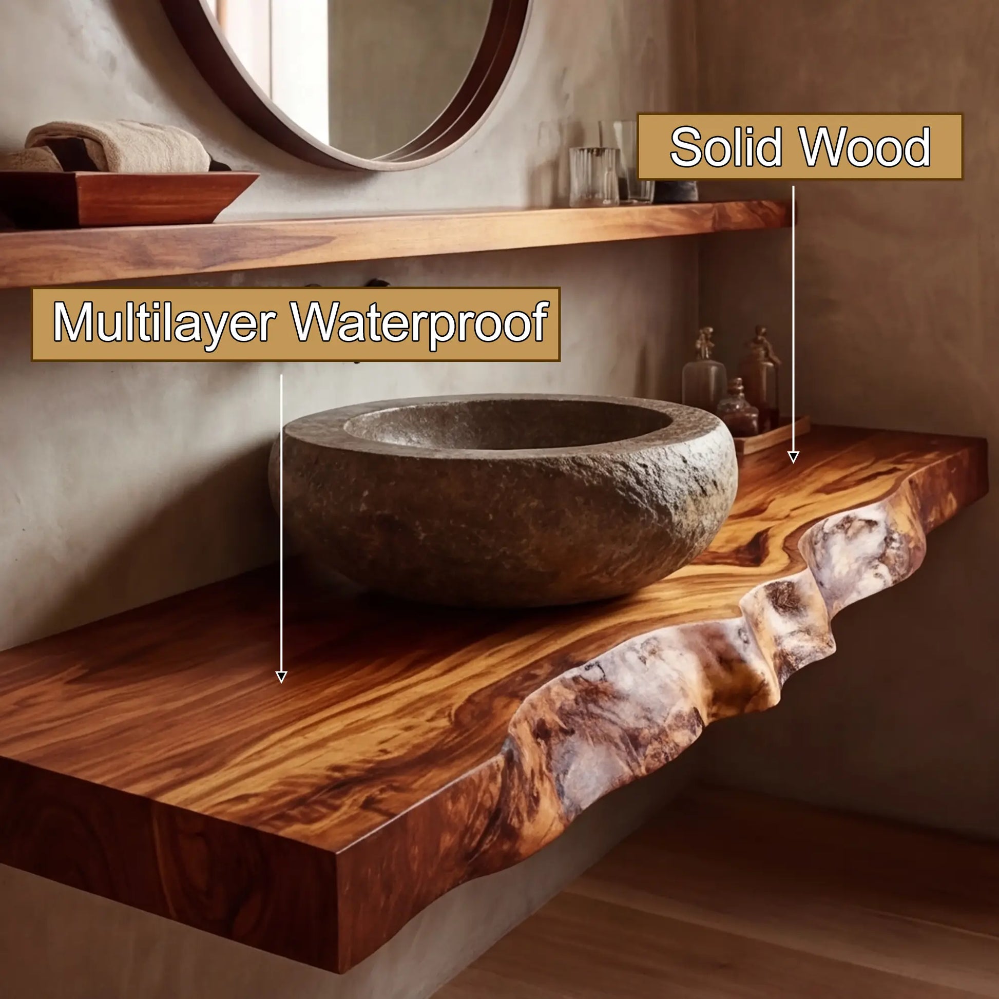 Norevyn Live Edge Solid Wood Floating Bathroom Vanity SPA965428 Lynnsnail