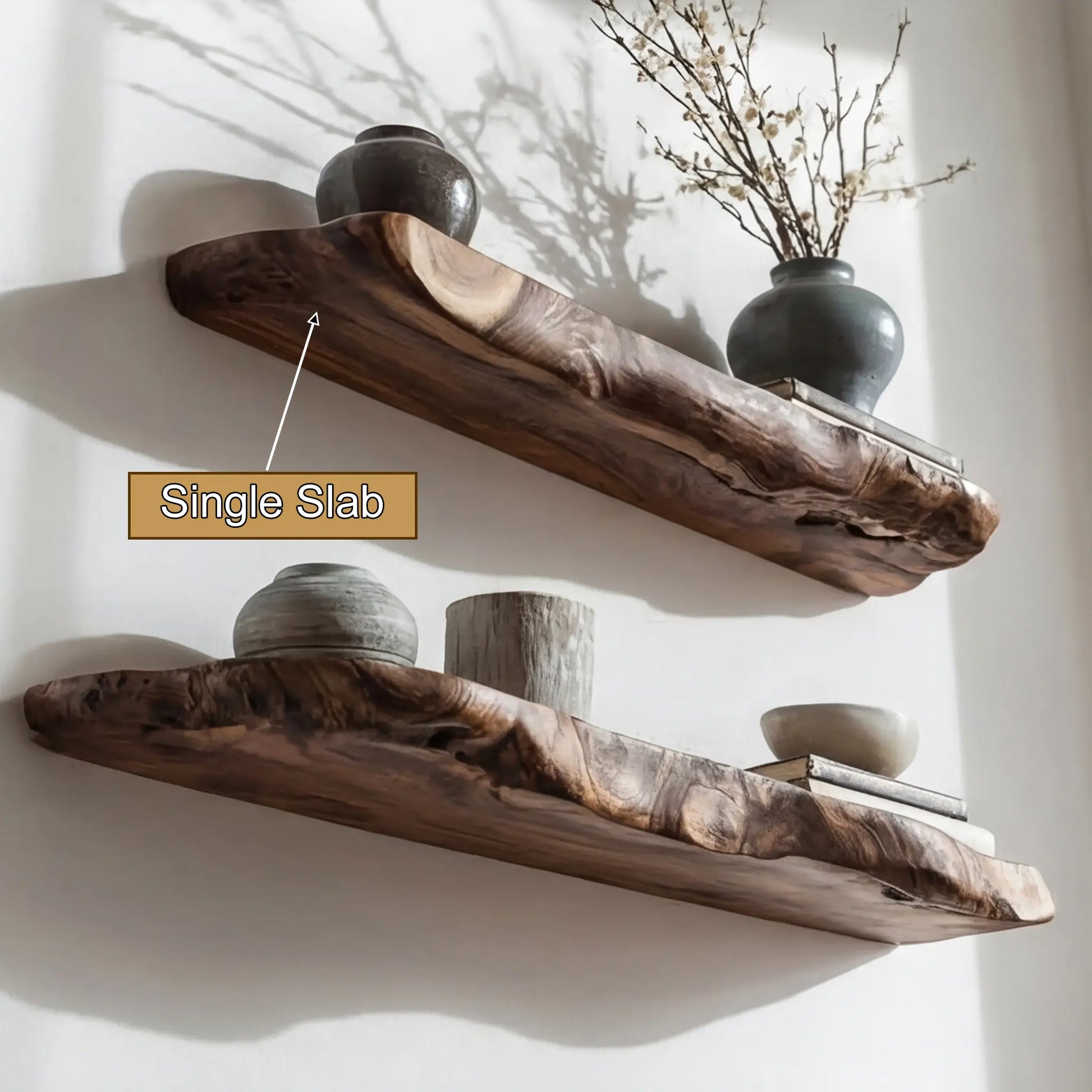 Norvyn Live Edge Solid Wood Floating Shelf SPA653921 Lynnsnail