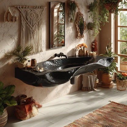 Nyxalith Floating Bathroom Vanity with Integrated Sink Lynnsnail