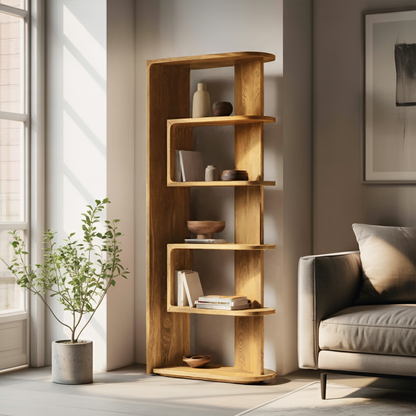 Minimalist Vertical Display Bookshelf For Living Room Lynnsnail