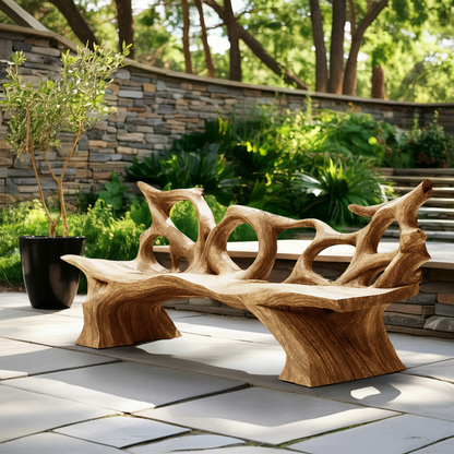 Mid Century Branch Bench Entryway Furniture For Compact Foyers Lynnsnail