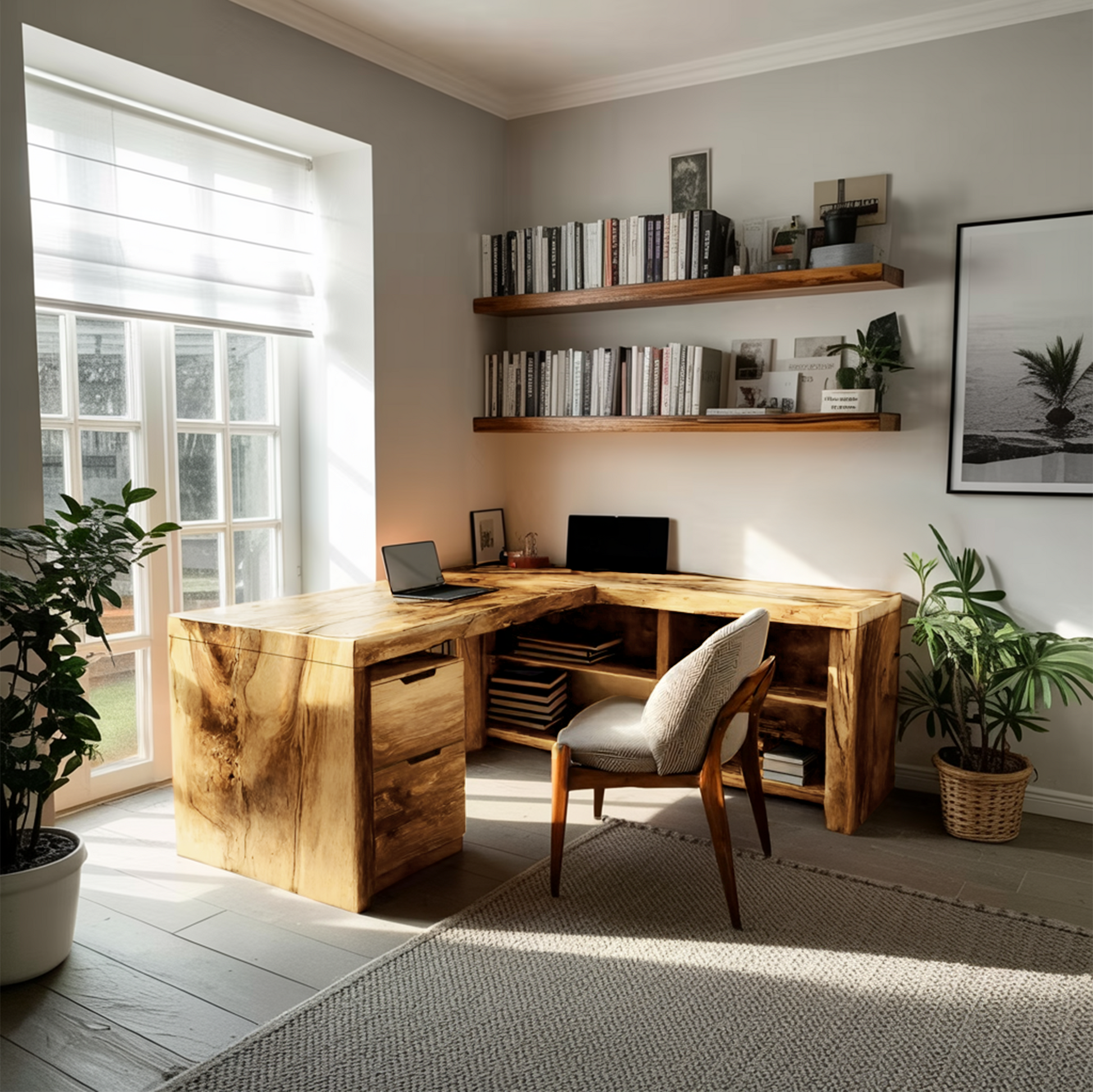 Contemporary L Shaped Workstation Desk For Study Room Lynnsnail