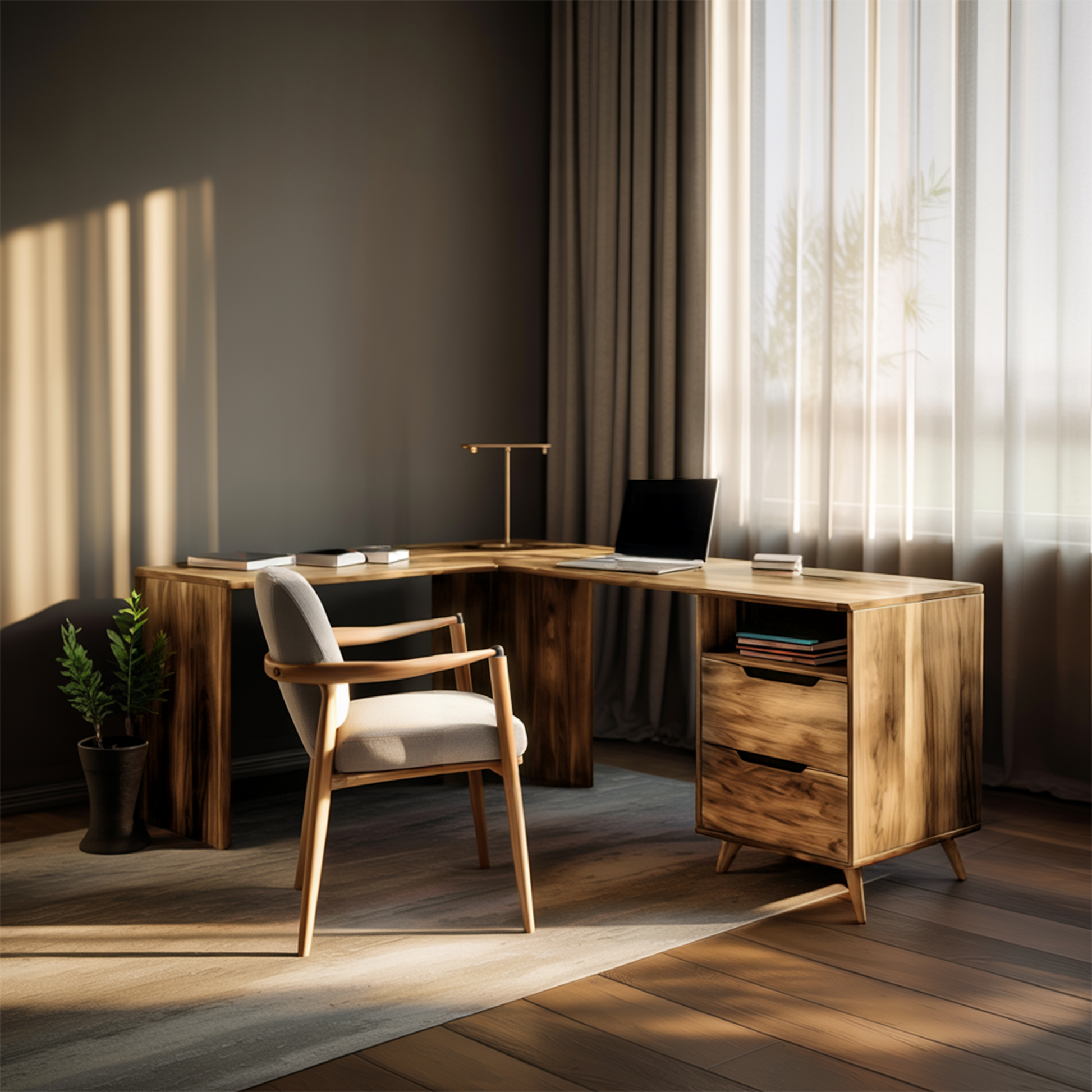 Elegant L Shaped Desk Corner For Home Office Lynnsnail