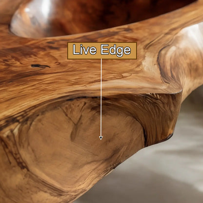 Orlith Live Edge Solid Wood Floating Bathroom Vanity with Integrated Sink SPA665452 Lynnsnail