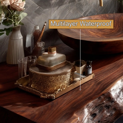 Orvyn Live Edge Solid Wood Floating Bathroom Vanity SPA524639 Lynnsnail