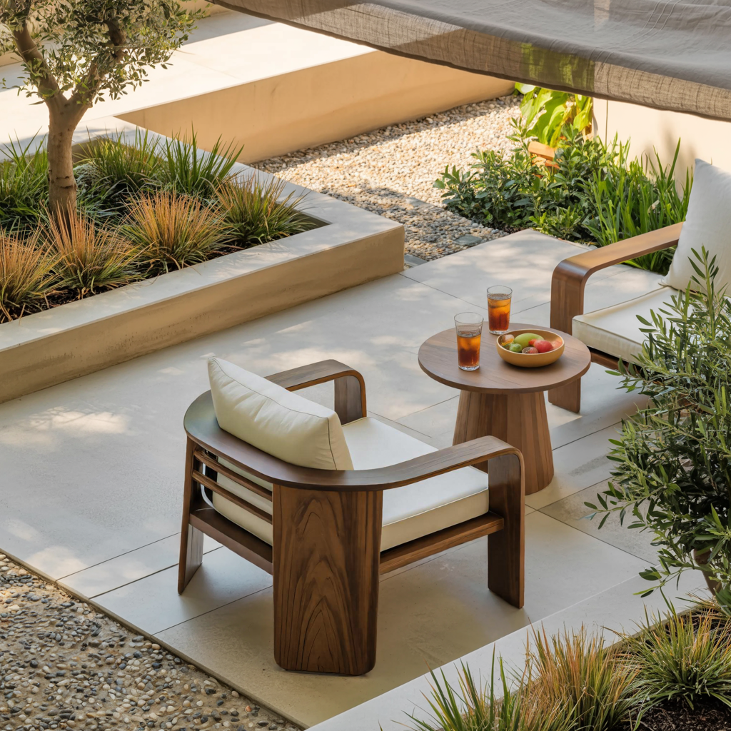 Modern Outdoor Wood Lounge Chair For Patio Or Garden Lynnsnail