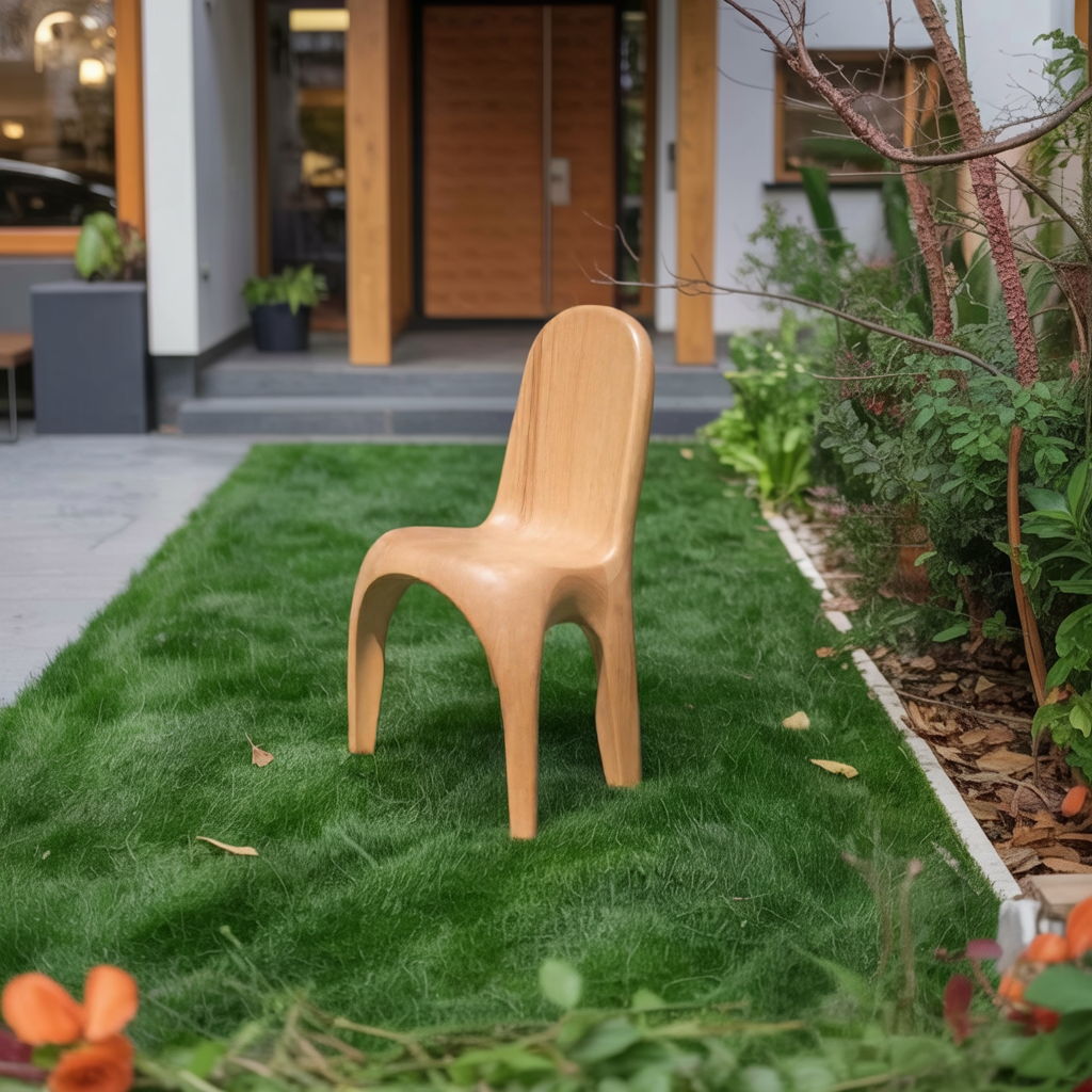 Modern Sculptural Chair With Minimalist Design For Living Room Lynnsnail