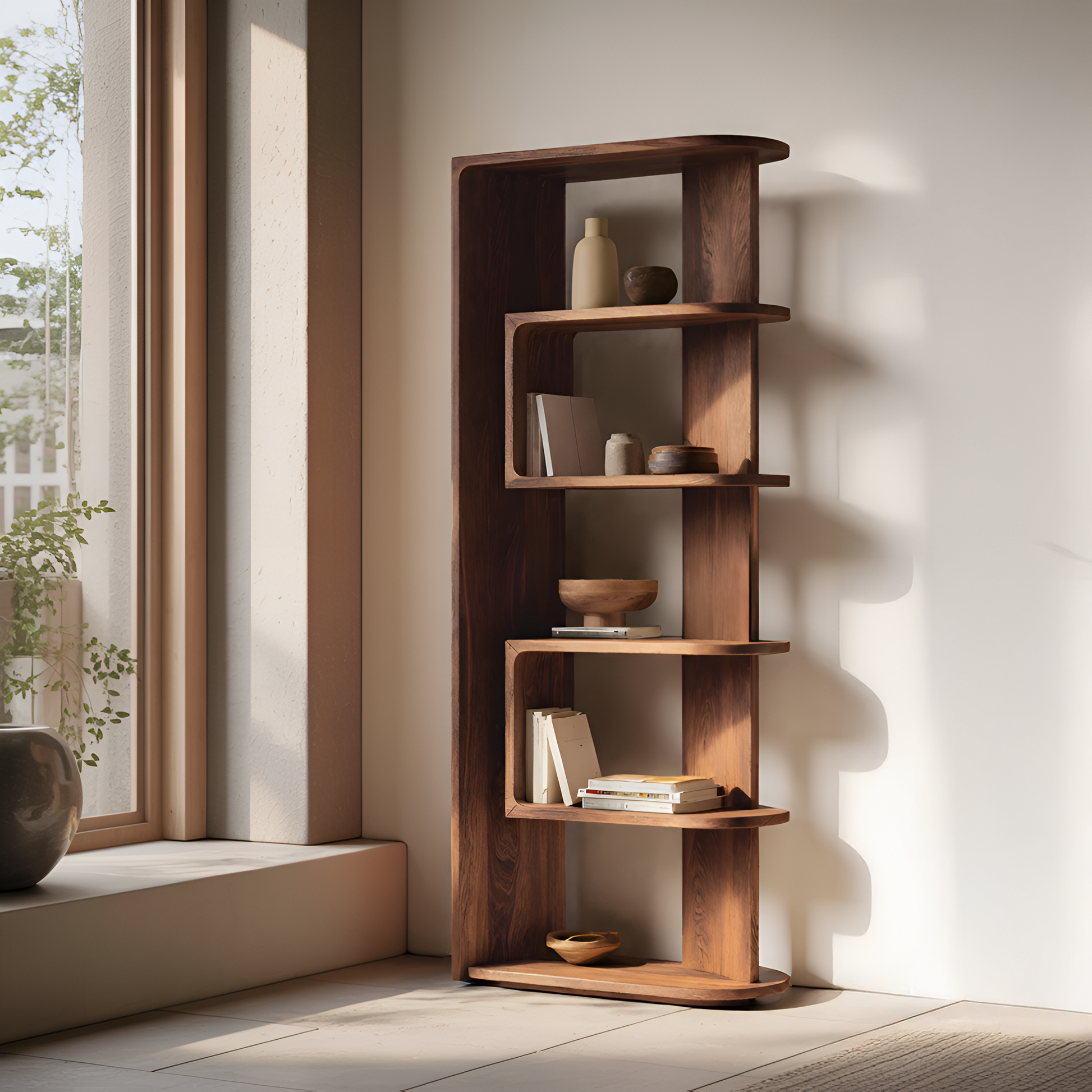 Minimalist Vertical Display Bookshelf For Living Room Lynnsnail